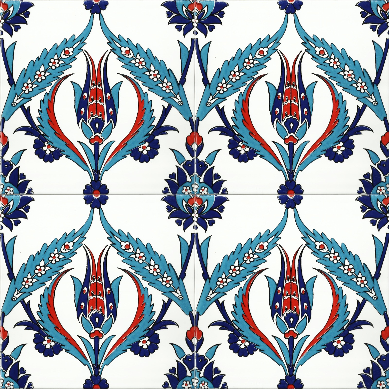 20x20 cm Çini Karo P-2